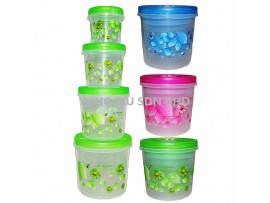 F-13#4PCS PLASTIC FOOD STORAGE